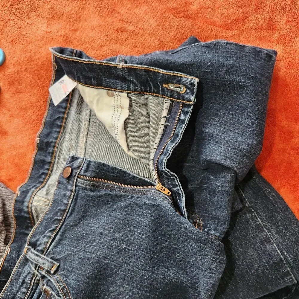 Wrangler Denim Jeans Size 38x32 Blue Regular Fit